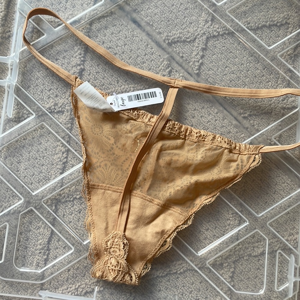 NWT- Tan G-String Thong- Large - Picture 2 of 4